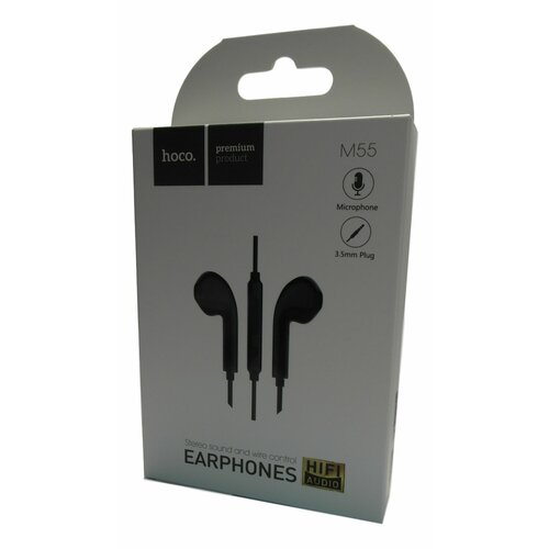 Наушники HOCO M55 с микрофоном Черные 382₽