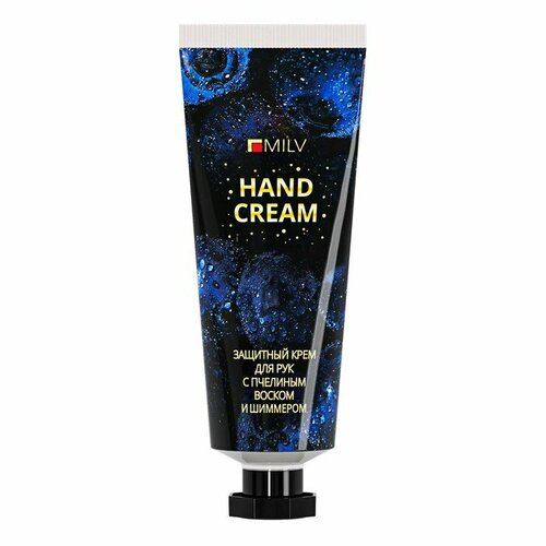 Крем для рук с пчелиным воском и шиммером защитный MILV розовый перец ваниль 70 мл 402₽