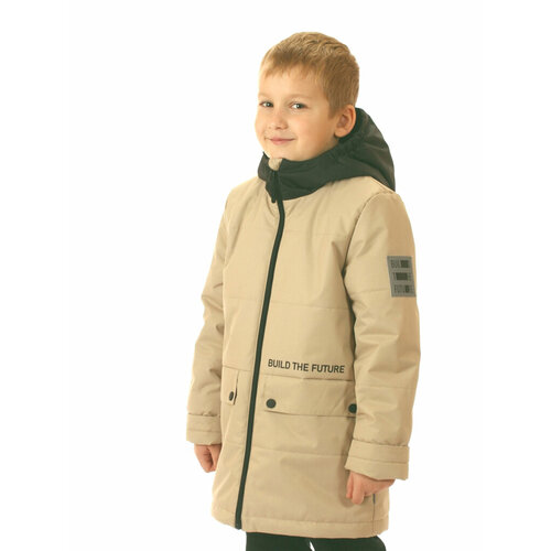 куртка sova размер 122 коричневый Куртка Sova, размер 122, бежевый