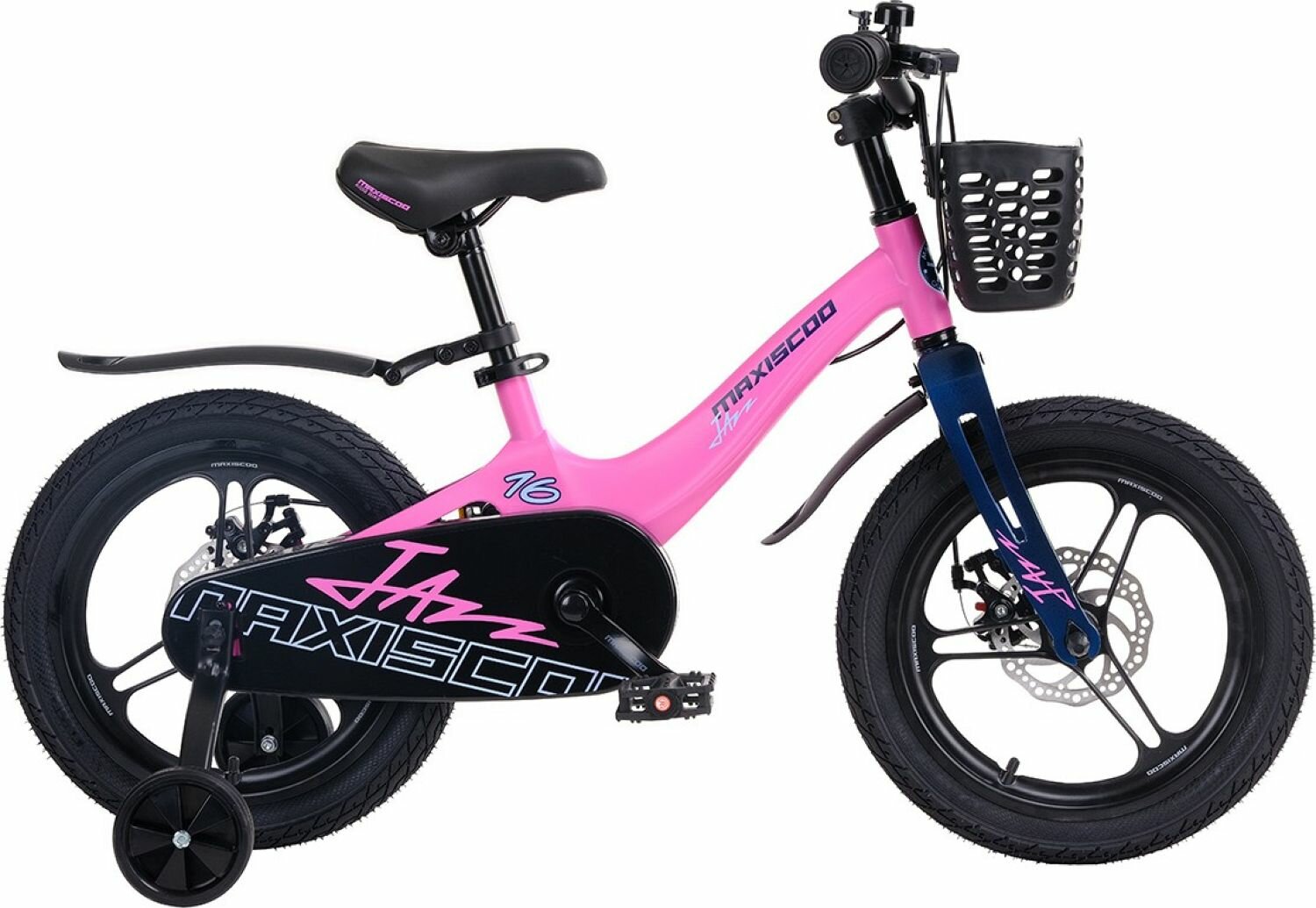 Велосипед Maxiscoo Jazz Pro 16" (2024) (Велосипед Maxiscoo JAZZ Pro 16" (2024), Розовый Матовый, MSC-J1632P)