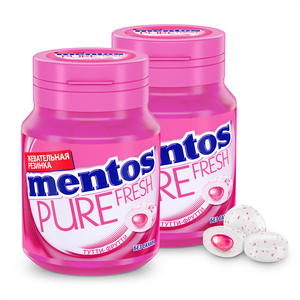 Жевательная резинка Mentos Pure Fresh Тутти Фрутти, 2шт по 54г