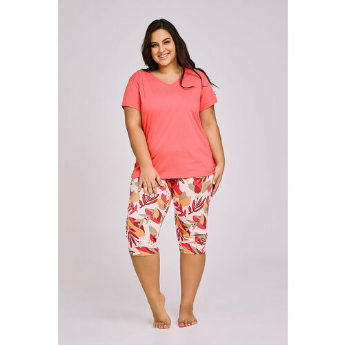 Пижама Taro, размер 4XL, коралловый пижама taro размер 4xl розовый