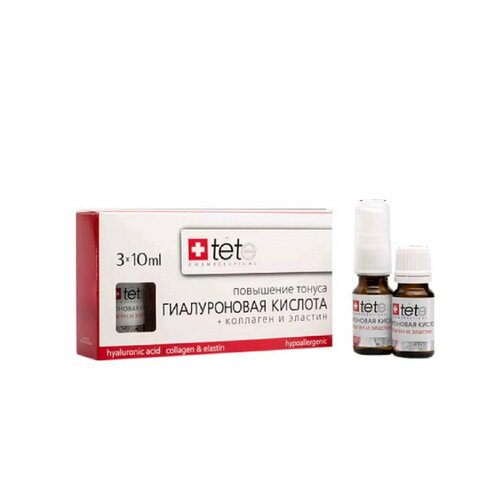 TETe Cosmeceutical Hyaluronic acid + Collagen and Elastin Гиалуроновая кислота + Коллаген и эластин tete гиалуроновая кислота для укрепления бюста hyaluronic acid and neck and decolette 3 х 10 мл