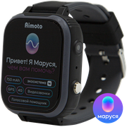 Aimoto Часы-телефон Aimoto IQ 4G с голосовым помощником Маруся детские, черные