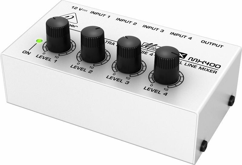 Behringer MX400 - микшер,4-канальный линейный, сверхкомпактный