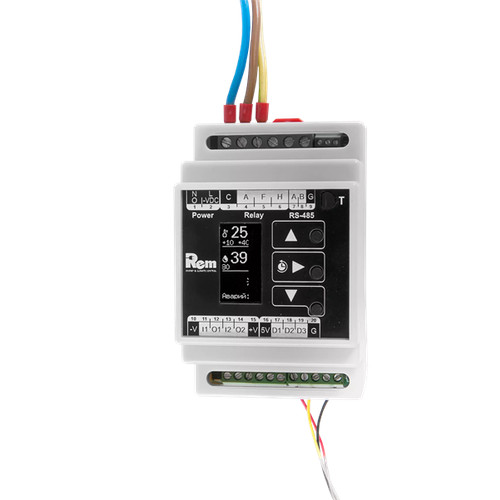 Модуль управления микроклиматом цифровой для установки на DIN-рейку питание 230 VAC с ЖК-дисплеем R-MC2-DMTH 10820₽