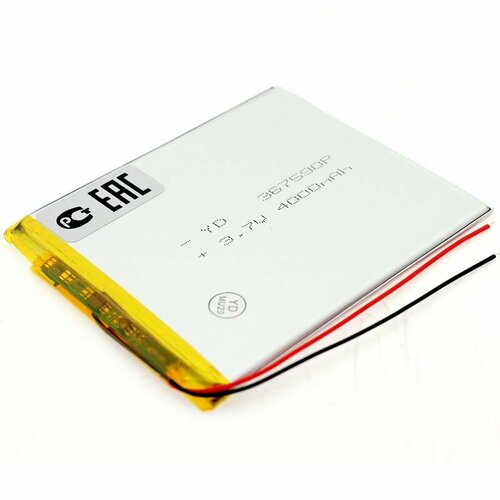 Аккумулятор LP367590-PCB-LD 37V 4000mAh Li-Pol 367590мм универсальный литий-полимерный для планшета 750₽