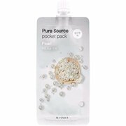 Маска для лица MISSHA "Pure Source", Pocket pack, кремовая, ночная, с экстрактом жемчуга, 10 мл