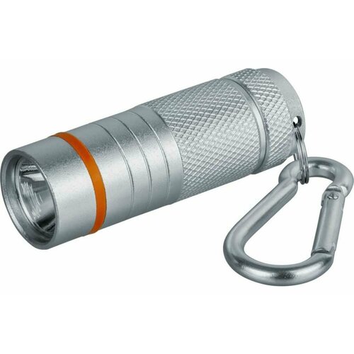 Фонарь светодиодный NPT-KC08-S-4LR44 брелок алюминиевый 1LED(1Вт) 1 режим серебро (82315), NAVIGATOR 24373 (1 шт.)