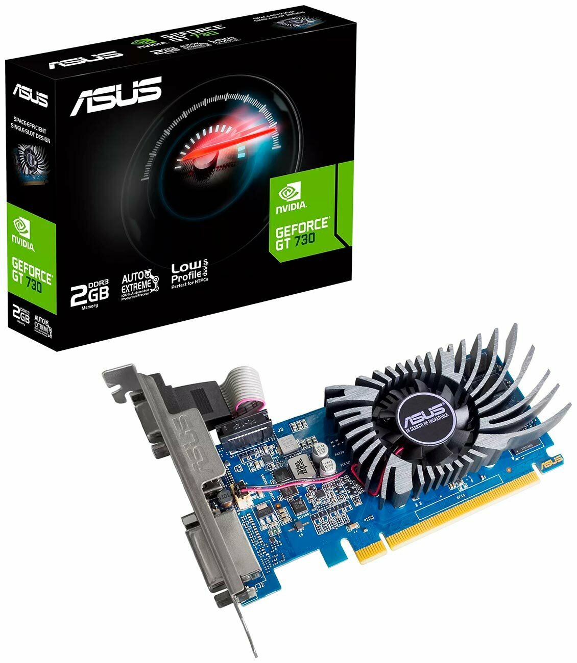 Видеокарта Asus NVIDIA GeForce GT 730 2048Mb (GT730-2GD3-BRK-EVO) - фото №5