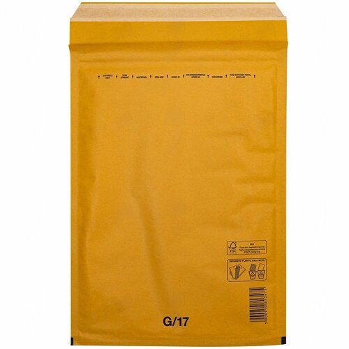 Бурый крафт пакет с прослойкой 2534 см G-17-G G4 30 шт 4430₽