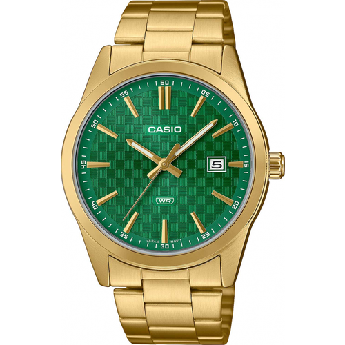 Наручные часы CASIO, золотой, зеленый