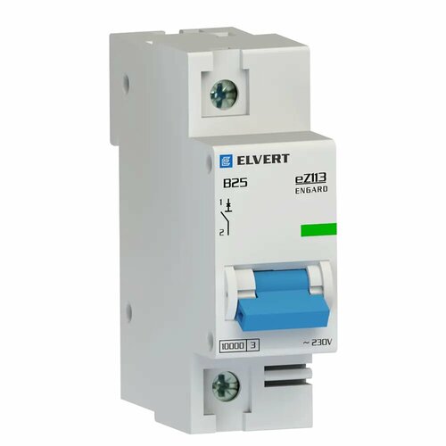 Автоматический выключатель Elvert eZ113 1P B25 А 10 кА eZ1131B-25