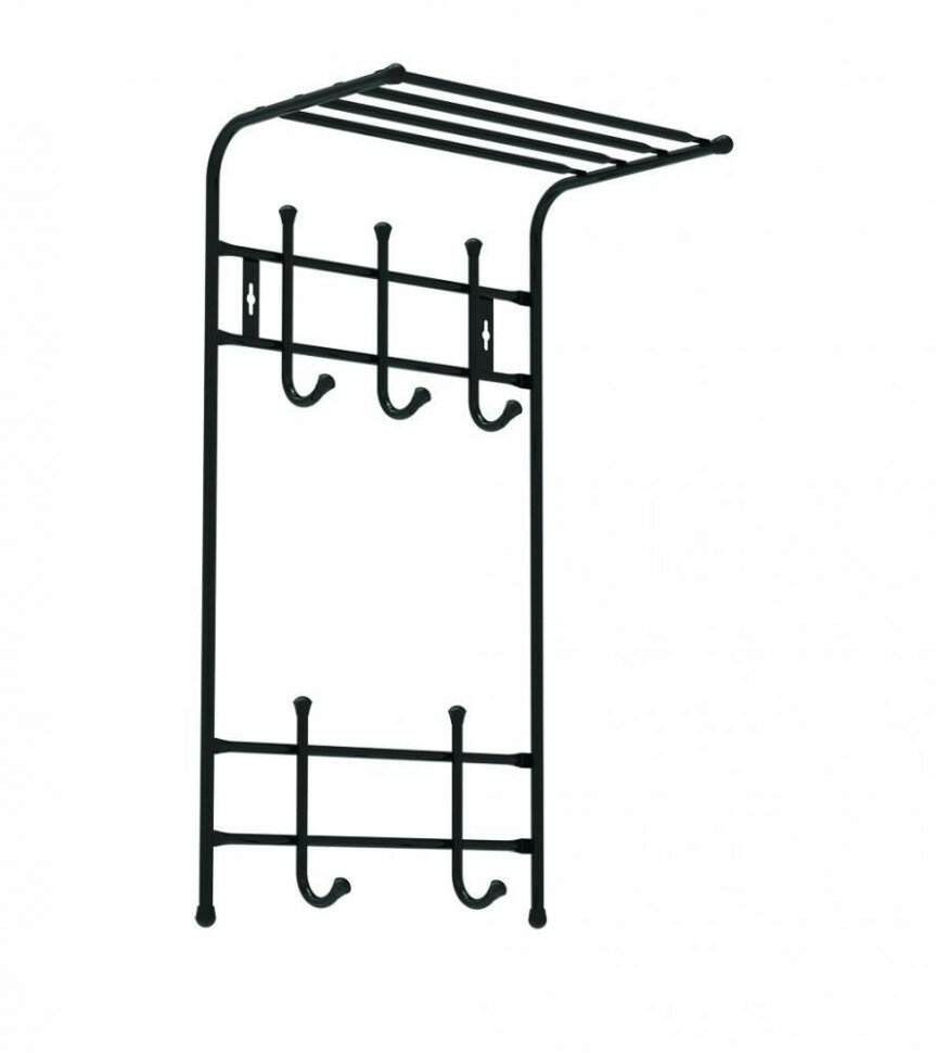 Вешалка настенная (NIKA Вешалка настенная ВПТ5 (ВПТ5/Ч черный))