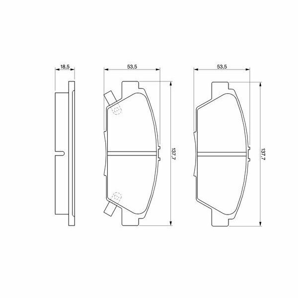 Тормозные колодки Bosch - фото №3