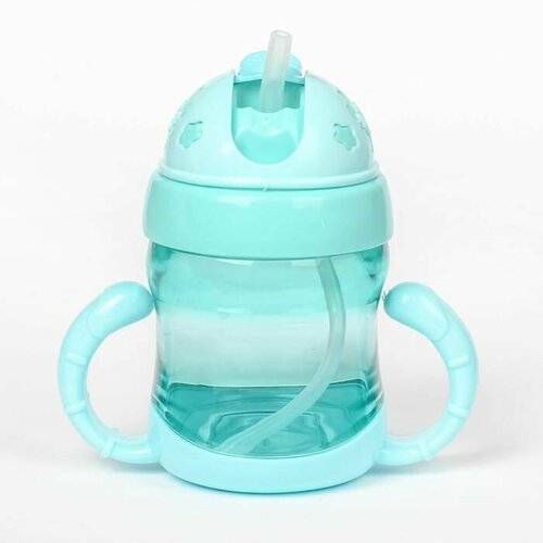 Поильник детский с трубочкой 200 мл с ручками 1218₽
