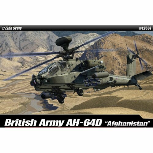 Academy сборная модель 12537 British Army AH-64D Afghanistan 1:72 12537 academy вертолет ah 64 британской армии афганистан 1 72