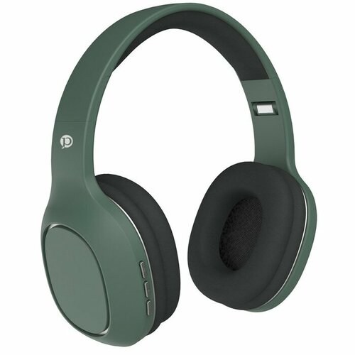 Наушники PERO BH04 беспроводные полноразмерные микрофон 400 мАч до 20 часов зеленые 2260₽