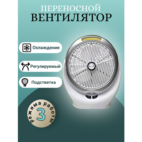 Вентилятор настольный переносной с подсветкой и USB 149900₽