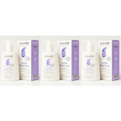 Крем-мыло для интимной гигиены Ecolatier, Super Sensitive для чувствительной кожи, 250 мл, 3 шт