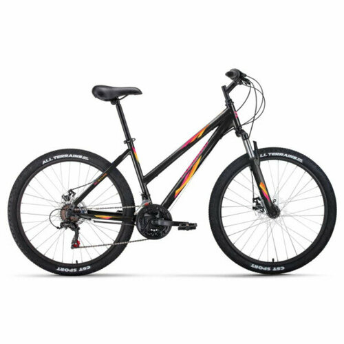 Велосипед Forward Iris 26 2.0 D черный/розовый 2022 г 17 RBK22FW26739