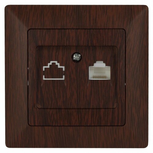 Intro 4-303-10 Розетка информационная RJ45 СУ Solo венге 102002400 Б0043387 100 шт 41100₽