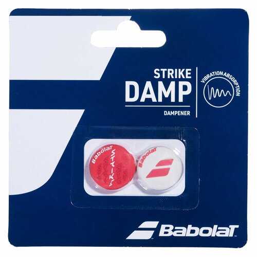 Виброгаситель Babolat Strike Damp x2, Red/White набор виброгасителей babolat vamos damp 2023 new 2шт