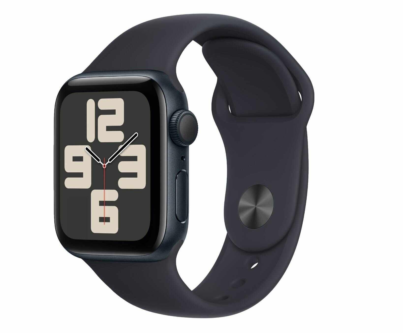 Apple Watch SE (2024) 44mm Midnight Aluminum Case with Midnight Sport Band (GPS) (размер M/L)