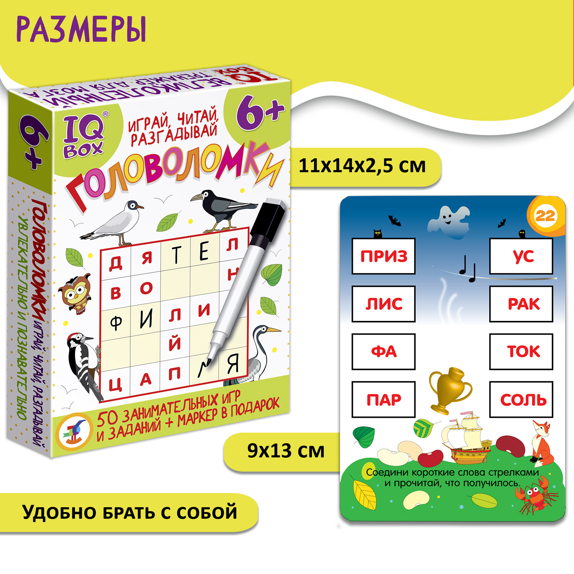 Головоломка Дрофа-медиа IQ Box Играй, читай, разгадывай 4396