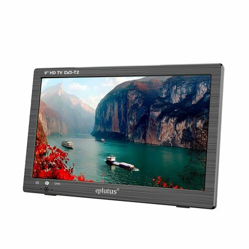 Маленький ручной телевизор телевизор Eplutus 910TD 9 Q24611TEL 9дюймов цветной TFT ЖК черный Встроенный аккумулятор 2000 mAh 700700₽
