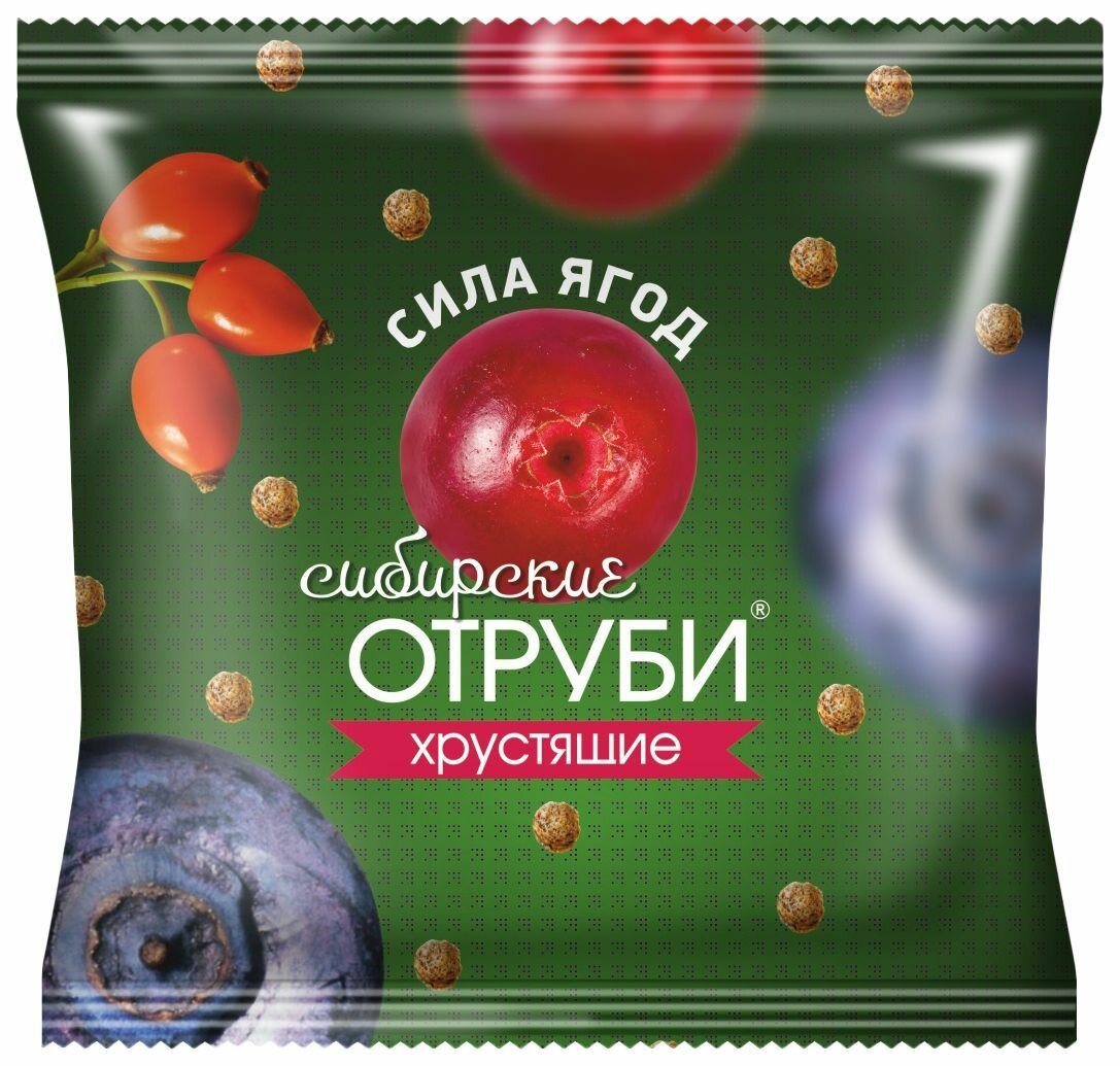 Отруби Сибирские "Хрустящие" сила ягод 100 гр, Сибирская клетчатка