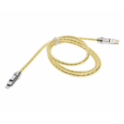 Кабель iPhone (5-)-USB Type C 1м золото, U113 gold, HOCO кабель usb type c usams us sj030 u knit braided wire 1м золото