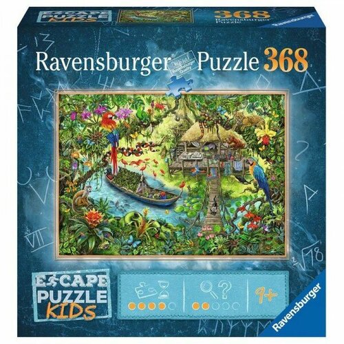 Пазл-квест Ravensburger 368 Путешествие по джунглям, арт.12934 фантазёр водная раскраска пазл путешествие по джунглям