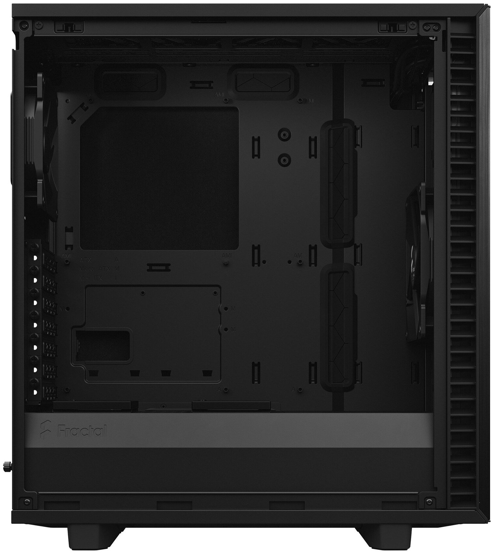 Корпус ATX Fractal Design FD-C-DEF7C-02 черный, без БП, с окном, 2*USB 3.0, 2*USB 2.0, USB Type-C, audio - фото №9