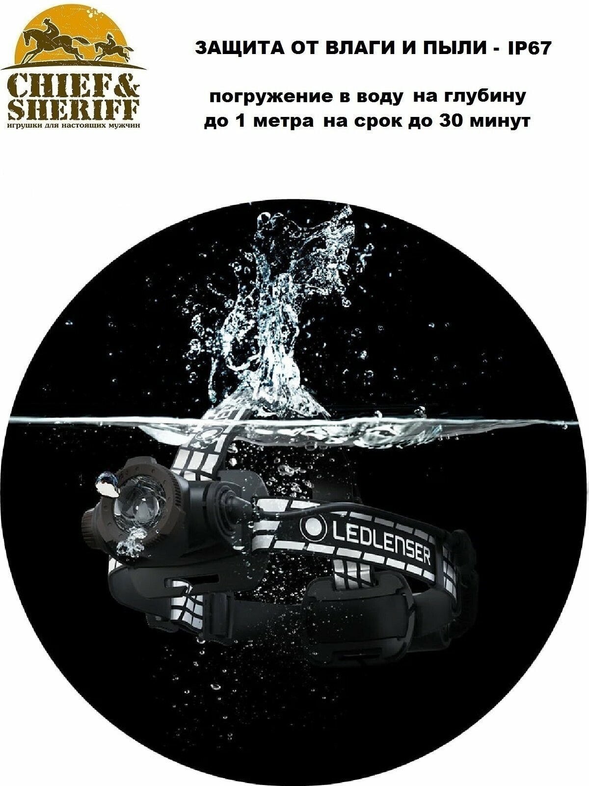 Налобный фонарь LED LENSER H7R Signature, черный [502197] - фото №20
