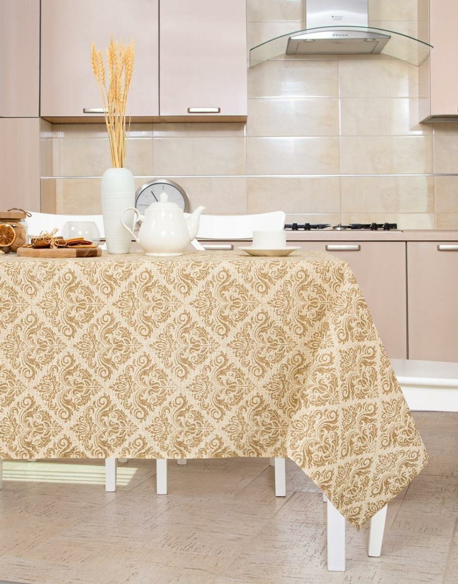 фото Скатерть на стол/150х260/тканевая/рогожка/хлопок/Арт Постель