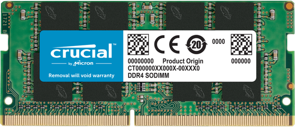 Оперативная память Crucial 8 ГБ DDR4 SODIMM CL22 CT8G4SFRA32A