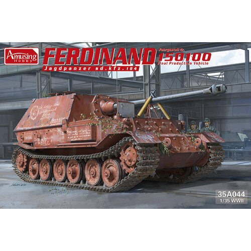 Сборная модель 35A044 Ferdinand Jagdpanzer Sd. kfz.184 Amusing Hobby 1/35 35a052 amusing hobby танк тип 72 урал полный интерьер 1 35