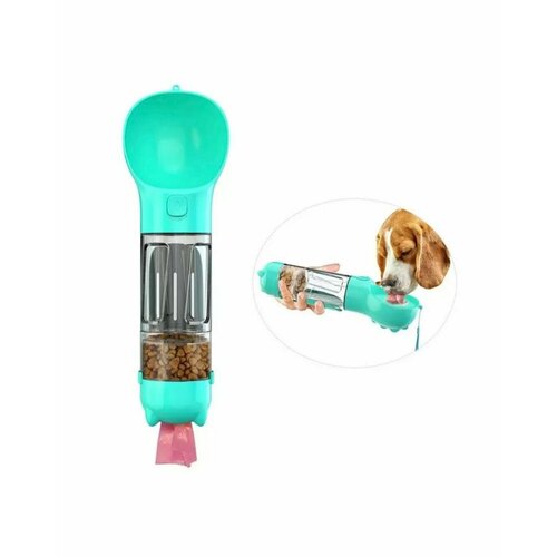 Поилка дорожная для собак и кошек, прогулочная бутылка для домашних животных 300 мл