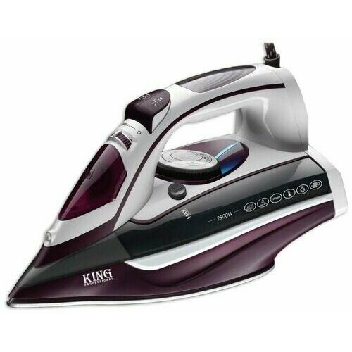 Электрический паровой утюг для глажки одежды с керамическим покрытием подошвы 370000₽