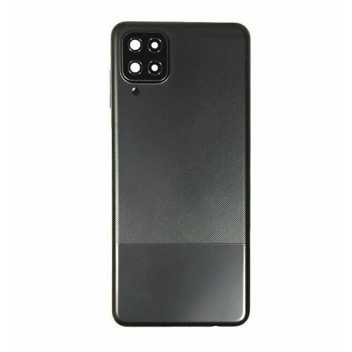 Задняя крышка для Samsung Galaxy A12/A12 Nacho (A125F/A127F) Черный шлейф для смартфона samsung m127f a125f a127f m12 a12 a12 nacho сканер отпечатка пальцев черный