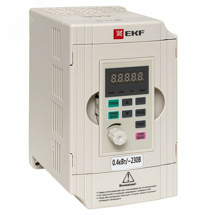 VT100-0R4-1B Преобразователь частоты 0.4/0.75кВт 1х230В VECTOR-100 PROxima EKF - фото №15