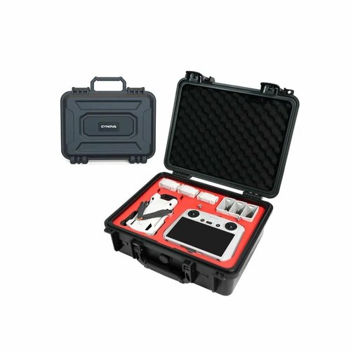 Защитный кейс для DJI Mini 3/Mini 3 Pro, черный пластик CYNOVA WC-003 усилители сигнала 2 4ггц для пульта dji rc pro и mini