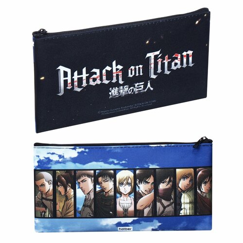 Пенал мягкий, 1 отделение, 110 х 205 мм, плоский, Hatber 