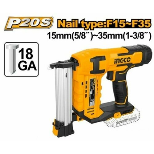 Нейлер аккумуляторный F15-F35 20 В INGCO CBNLI3505 INDUSTRIAL без АКБ и ЗУ 1284000₽