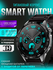 Смарт часы мужские наручные умные smart watch черные круглые для ...