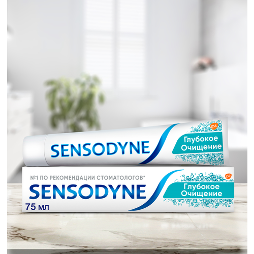 Зубная паста SENSODYNE Глубокое очищение, для чувствительных зубов, 75мл