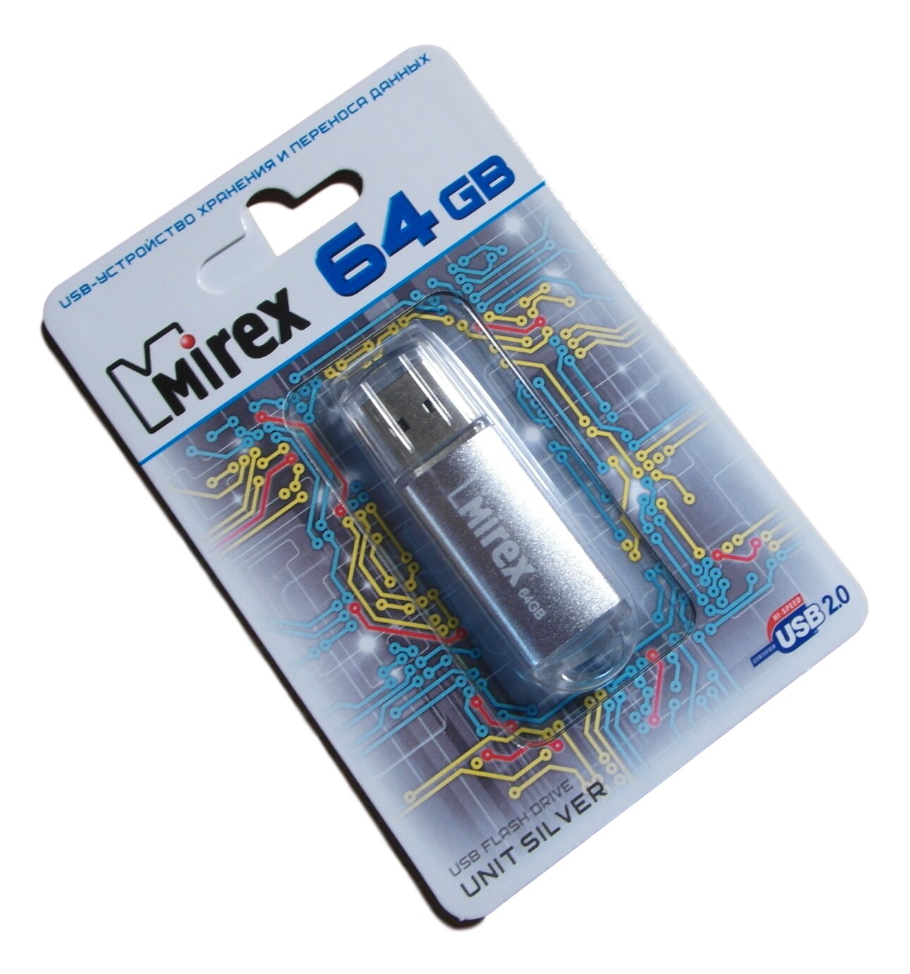 Флешка 64 ГБ USB Mirex Unit Silver