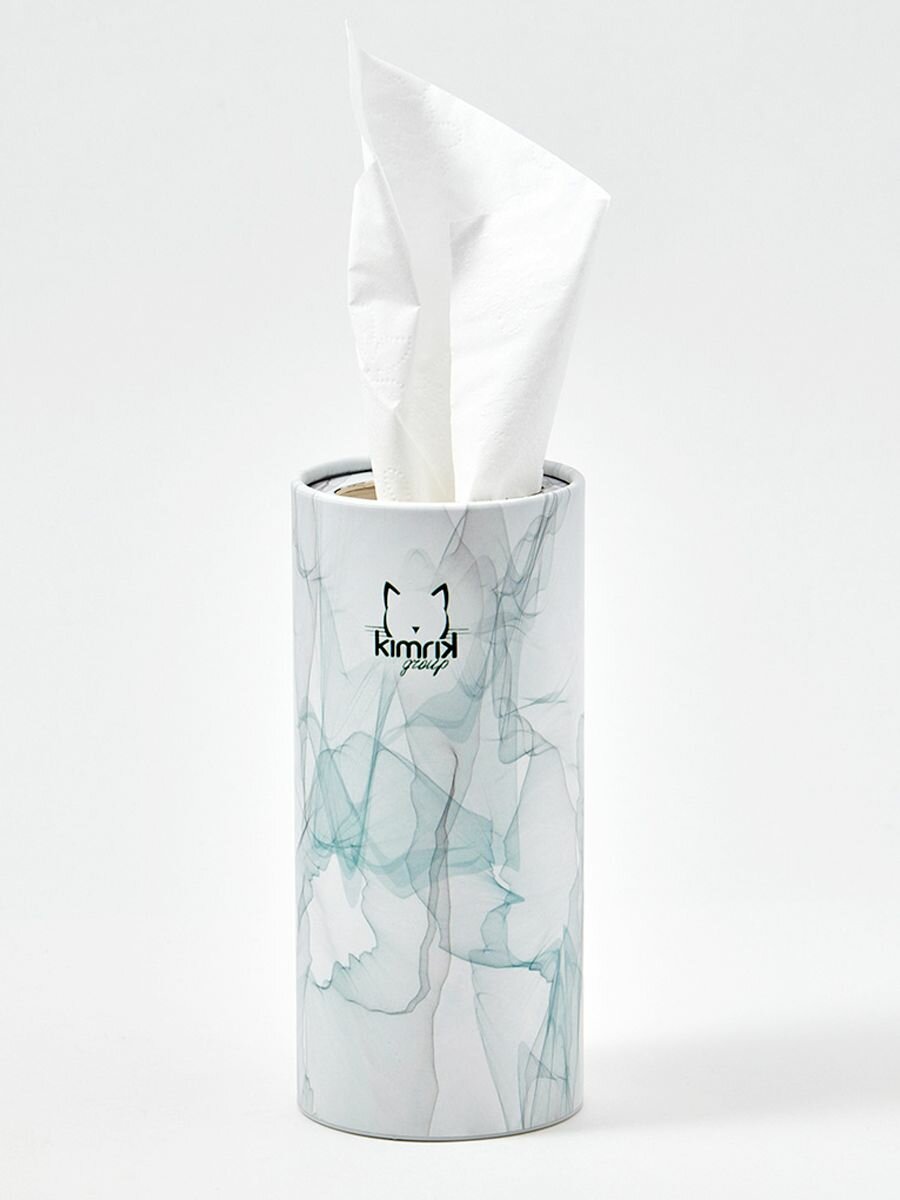 фото Салфетки бумажные косметические в тубе, для автомобиля, для колясок, 2 слоя, 50 шт/уп, KIMRIK