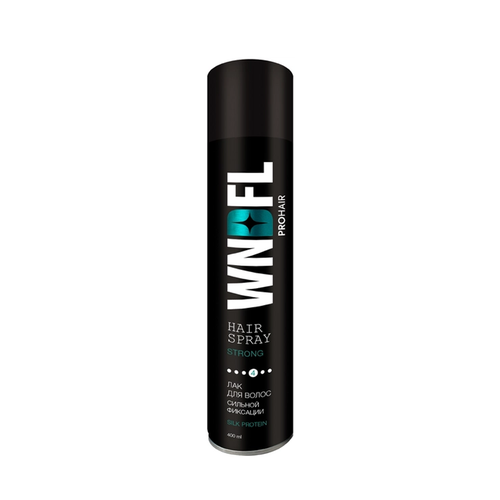 Лак для волос сильная фиксация Wndfl Hair Spray Silk Protein Strong 400 мл
